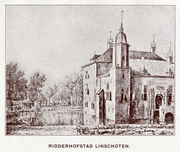 107389 Gezicht op het Huis te Linschoten (Noordlinschoterdijk 15) te Linschoten.